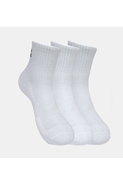 Under Armour Unisex Ua Tc 3 Pack Qtr Socks 1386372-100
