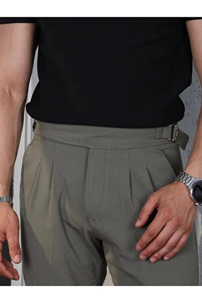 THE BECCA Harvest İtalyan Kesim Pileli Erkek Kumaş Pantolon