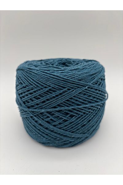 kumasfabrik (200Gr) Cotton Hand Knitting Yarn/Punch Yarn/Motif Yarn/ Amigurimi Yarn-Petrol