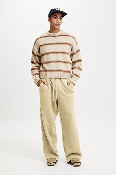 Madmext Μπεζ Άνετο Ανδρικό Φούτερ E6578