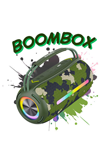 Abbruch Kablosuz Bluetooth Hoparlör Boombox360 Taşınabilir Çift Hoparlör Güçl...