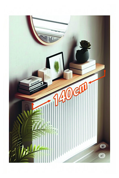 dedeler dekor 4 KÖŞE OVAL Petek Üstü Raf Dresuar Duvara Montajsız Kalorifer P...