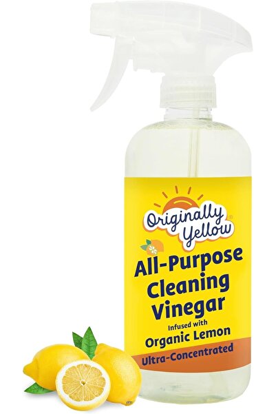 Originally Yellow بخاخ خل مقطر متعدد الأغراض لتنظيف غرف المعيشة والحمامات وال...