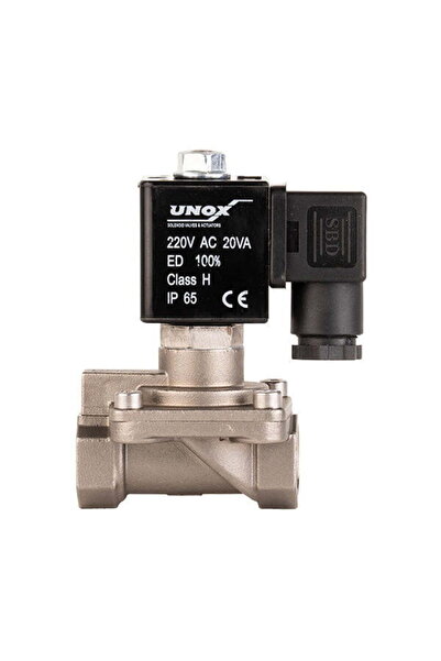 24 V Dc Paslanmaz Kompresör Solenoid Valf Normalde Kapalı 3/8" (0-16 BAR)