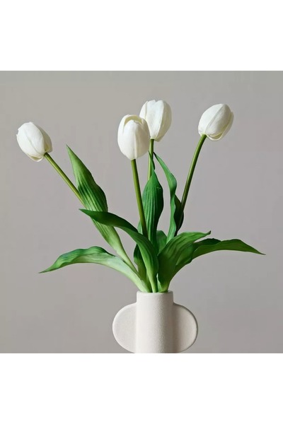 Home Box Floret Soft Tulip 4 Blooms Flower Bundle - 38 cm