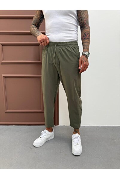 KağanKY Зелені парашутні штани з тканини Boyfriend