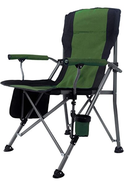 LA' PRECIOUS كرسي تخييم فاخر قابل للطي مع حامل أكواب وحقائب تخزين