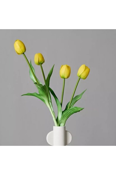 Home Box Floret Soft Tulip 4 Blooms Flower Bundle - 38 cm