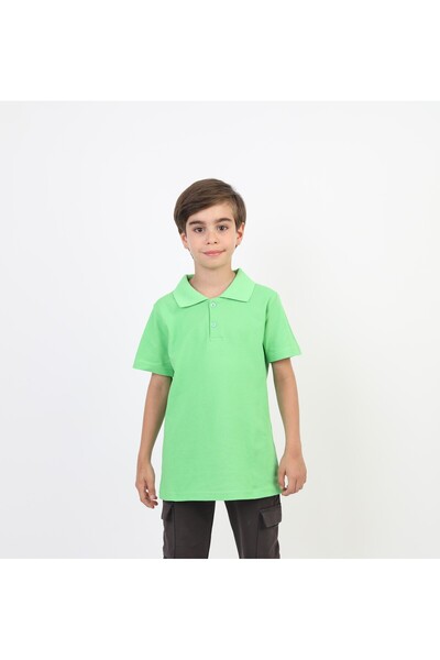 SLOBODA Unisex Green Polo Neck T-Shirt - School T-Shirt