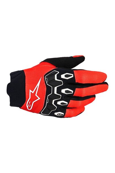 Alpinestars Full Bore V2 Çocuk Ve Genç İçin Kros Motosiklet Eldiveni Kırmızı ...