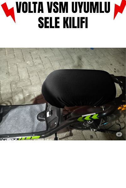 RS JANTİ STORE Volta VSM Uyumlu SİYAH RENK Esnek Lastikli Kumaş Sele Kılıfı –...