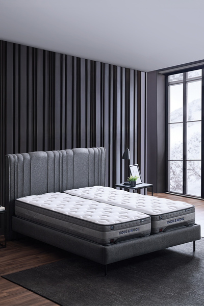 Yataş Octo Bed Frame Mekanizmalı Yatak, Başlık, Karyola 3'lü Set