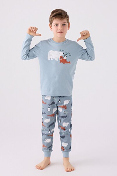 HAUSEkids 2-8 ani We Wild Penguin Costum pentru băiat-Bebeluş albastru