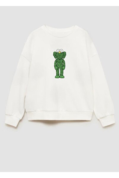 Monila Unisex Παιδικό Kaws εμπριμέ 3 νήματα υφασμάτινο βαμβακερό φούτερ