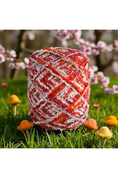 Kırlangıç Double Layer Wool Boucle Mix Design Hand Knitting Yarn 170 Gr