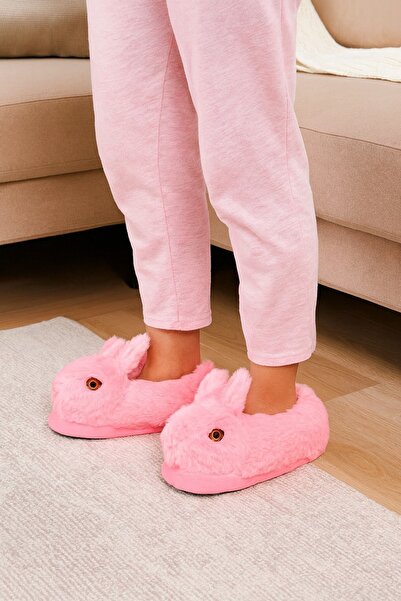 minibonito أحذية نسائية من القطيفة على شكل أرنب للأطفال في المنزل