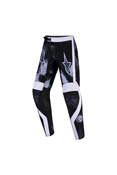 Alpinestars Youth Fluid Lahnd Genç Kros Motosiklet Pantolonu Siyah Beyaz Gri