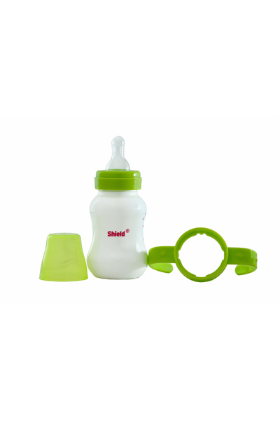 Shield Baby Standardneck Frost Feeding Bottle With Handle, +3m, 125ml - Assorted Color - Pack of 1
