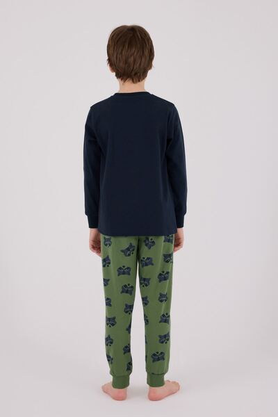 HAUSEkids 2-8 Years Snowboard Bird Boy Suit-Navy Blue