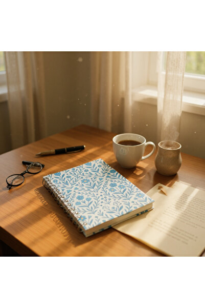 Chi-Chi Papers A5 Lined Spiral Notebook |   Handmade, 96 Sheets, Ivory Paper