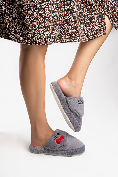 Blyss Γυναικείες βελούδινες παντόφλες σπιτιού με φιγούρα Panda Αντιολισθητική σίγαση σόλα