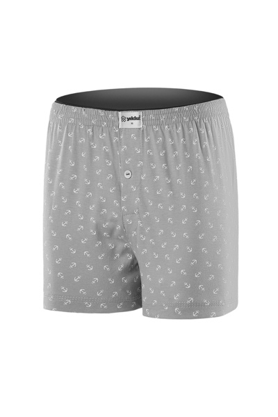 YILDIZ 3-Pack Cotton Combed Towel Waist Men's Boxer Shovel Gray