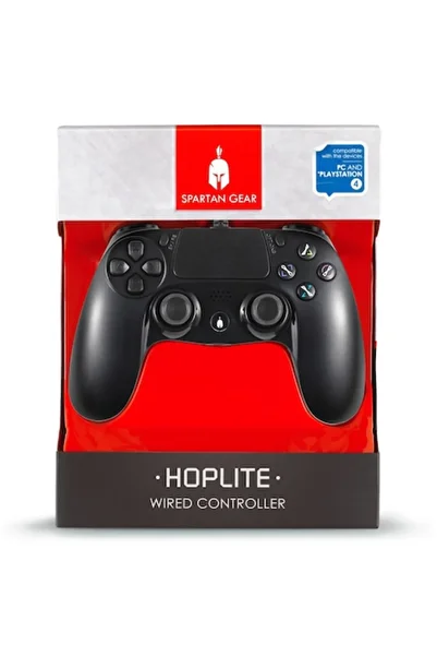 Playstation Controler cu fir, Playstation, Spartan Gear Hoplite, Negru
