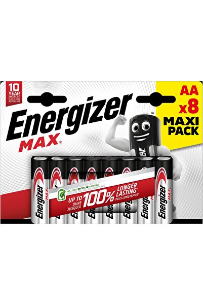 Energizer Set 8 baterii Energizer, MAX ALKALINE POWER AA E91 LR6