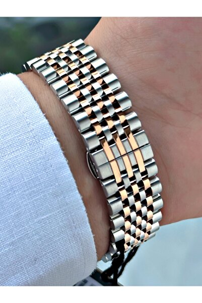 Quantum Takvimli Gümüş-Bakır Renk Safir Cam Çelik Kordon Çelik Kasa Erkek Kol Saati 1215.550MR