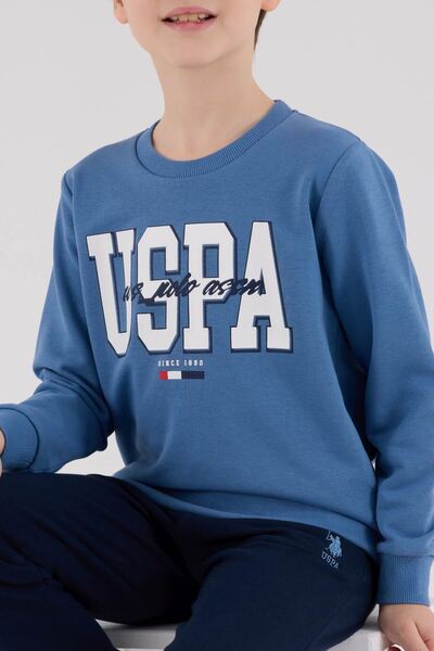 U.S. Polo Assn. 4-15 Years Old Licensed Us Polo Assn Boys Team-Blue