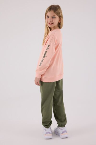 U.S. Polo Assn. 4-15 Years Licensed Us Polo Assn Girls' Set-Salmon