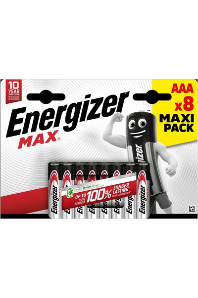 Energizer Set 8 baterii Enegizer MAX ALKALINE POWER AAA, E92 LR03