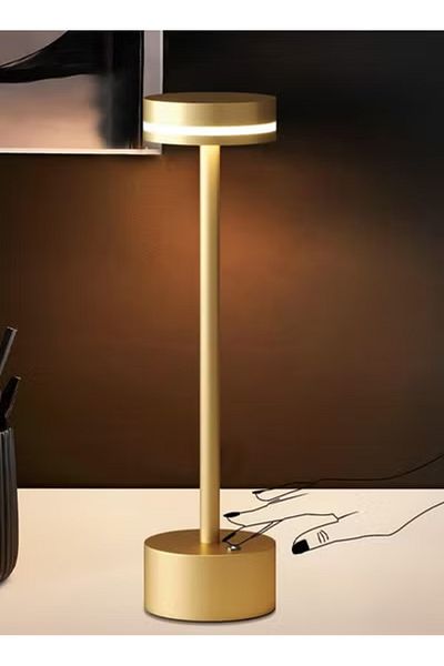 Taimi Wireless LED Table Lamp Rechargeable,Battery USB,3 Level Brightness,Restaurant,Bedroom
