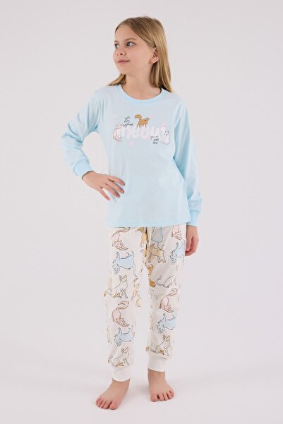 HAUSEkids 2-8 Years Together Play Girl's Suit-Blue