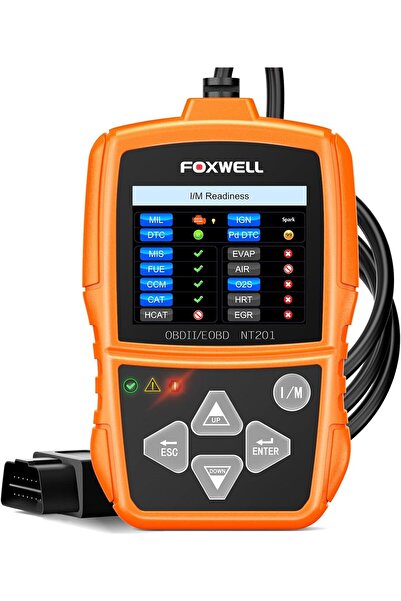 Foxwell NT201 OBD2 Scanner Code Reader - Read/Clear Fault Codes & Live Data (1996+ vehicles)