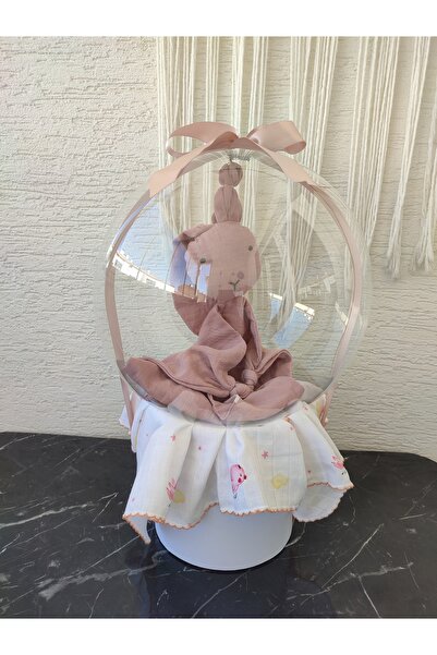 Kids Büyülü Balon-Kız Bebek Uyku Arkadaşı Ve Müslin Örtü Yenidoğan Doğum Tebr...