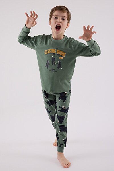 HAUSEkids 2-8 Years Old Boogie Dance Boy's Suit-Khaki