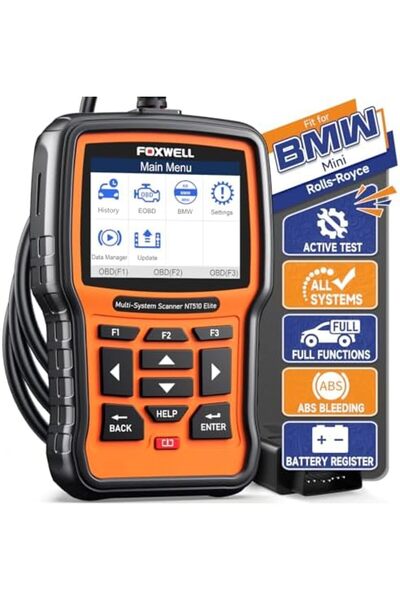 Foxwell NT510 Elite Scan Tool fit for BMW Scanner Full Diagnostic Tool OBD2 Scanner