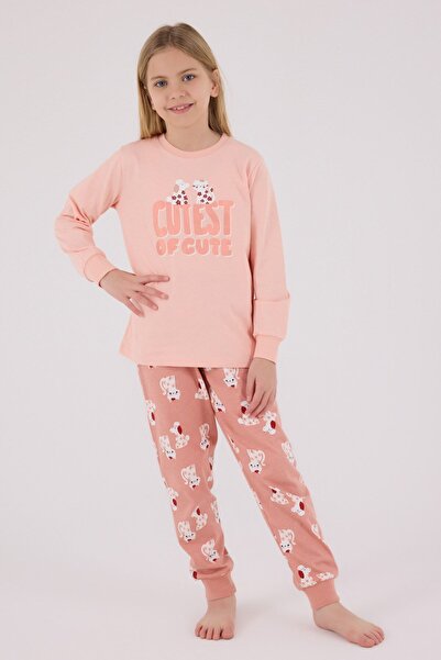 HAUSEkids 2-8 Years Cutest Ofcute Girl's Suit-Salmon