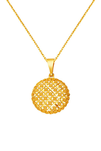 Bilezikci 22 Ayar Altın Yaşam Çiçeği Kolye