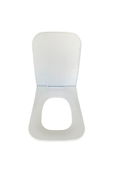 Saban Plastik Kare Soft Klozet Kapağı K2 – Dayanıklı, Hijyenik, Kolay Montajlı, (44x36 cm)