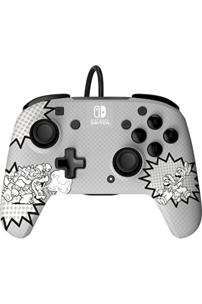 Pdp Controller cu fir, Rematch, Nintendo Switch/OLED, 3,5 mm audio, Comic Attack