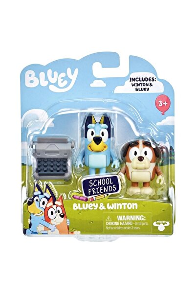 GIOCHI PREZIOSI Set figurine Bluey, Giochi Preziosi, 2 figurine Bluey și Winton, accesorii, 6cm