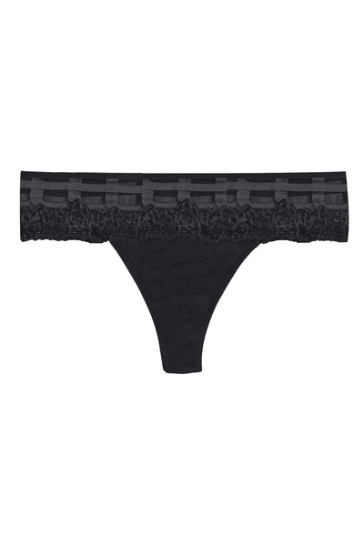 koza iç giyim Women's Cotton Lace Detailed Thong