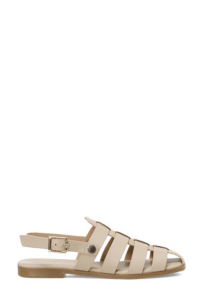 İnci Official Inci Asha 5Fx Cream Women's Flat Sandals