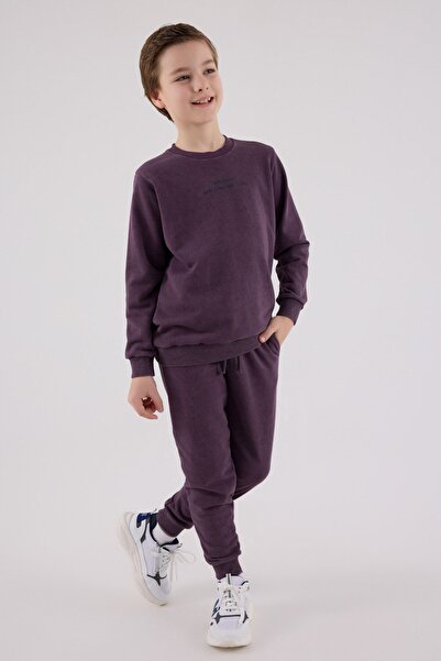 HAUSEkids 9-15 Years Stay Positive Boy's Suit-Purple