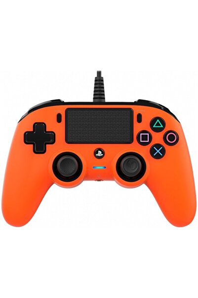 Nacon Controler compact cu fir pentru Playstation 4, portocaliu