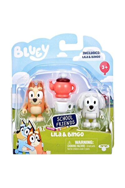 GIOCHI PREZIOSI Σετ ειδώλιο Bluey, Giochi Preziosi, Lila & Bingo, 2 ειδώλια, αξεσουάρ, 6cm, pentru copii de la 3