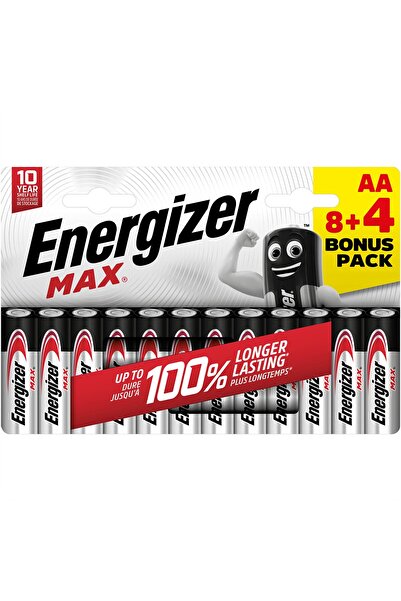 Energizer Set 12 baterii Energizer, MAX ALKALINE POWER AA E91 LR6