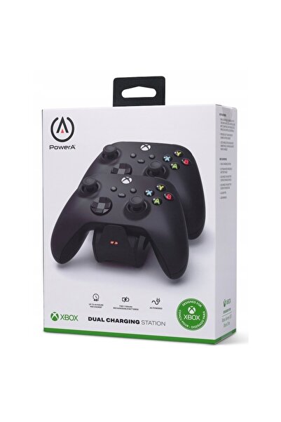 Powera Stație de încărcare pentru Xbox Series X|S, încărcare dublă Xbox One, neagră